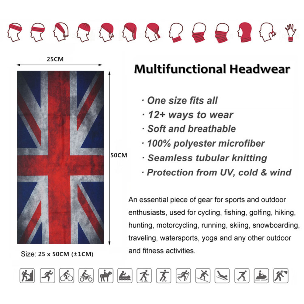 Банданы с флагом Содружества с – обзор и цена Cycling Gear Australia